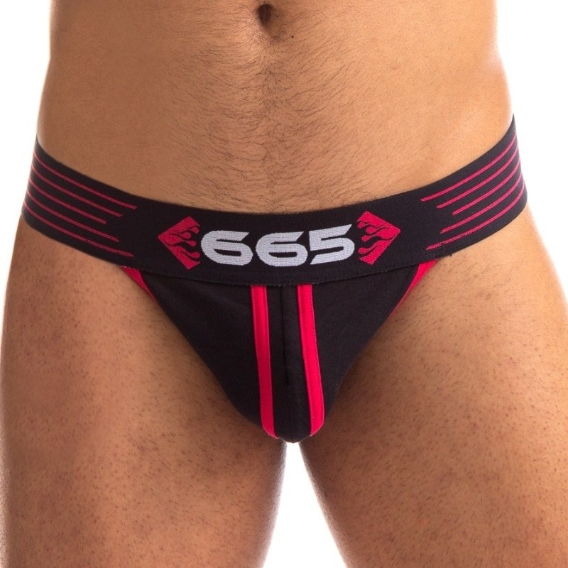 665 Jockstrap Rally 665 Noir-Rouge